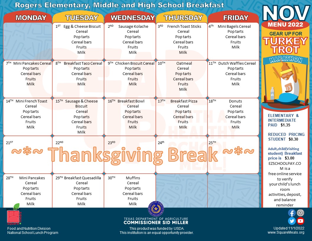 knox county career center lunch menu