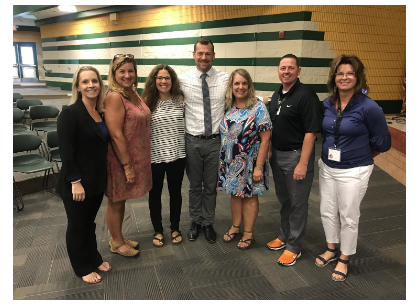 a group of blended learning summer teachers and administrators