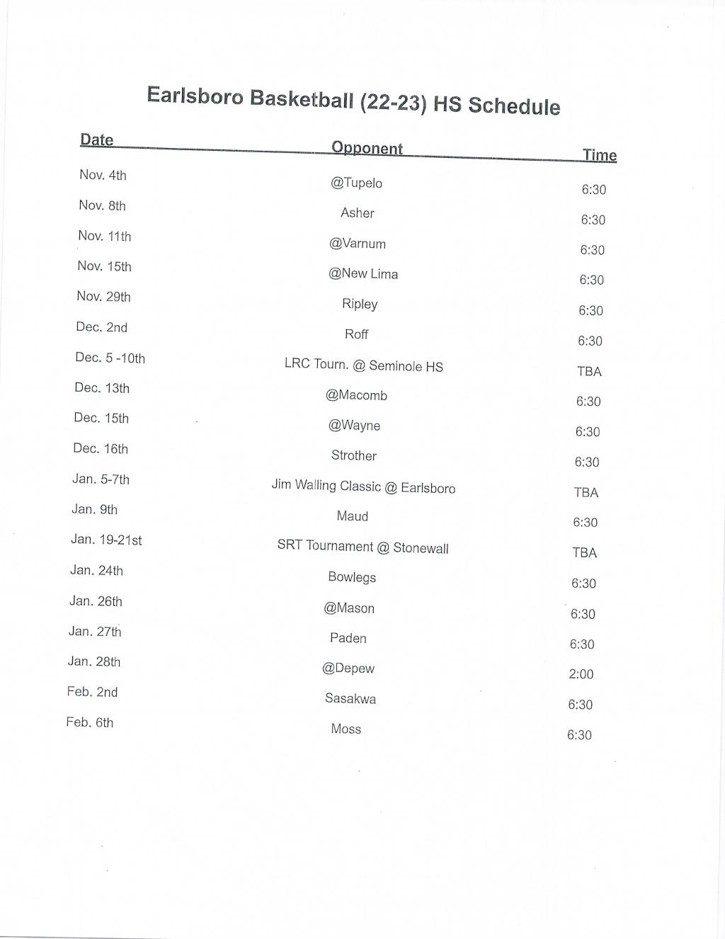 Earlsboro Public Schools High School