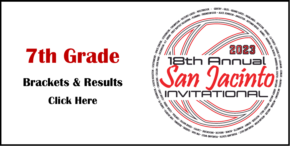 San Jacinto Intermediate 7th Boys Basketball Division Brackets/Results