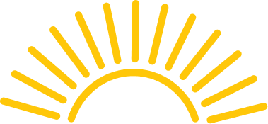 icon of a sun with rays