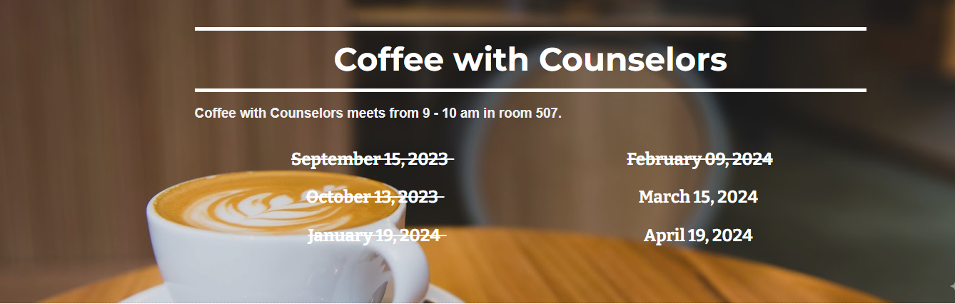 Coffee with Counselors 