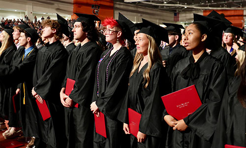 Members of the Class of 2026 at graduation.