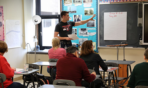 Kevin Marriott leads a session during Community Design Day.