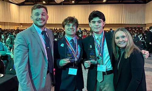 Students participated in the DECA state competition.