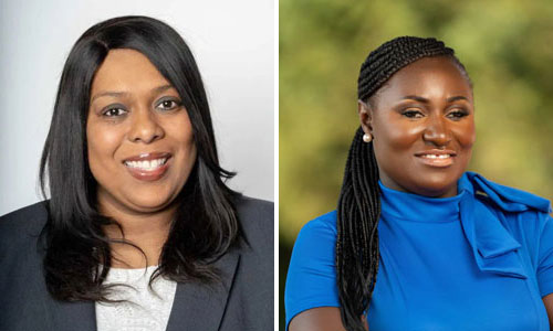 Linda Dickey and Joyce Akwaa