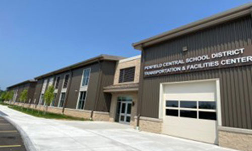 The new facilities building.