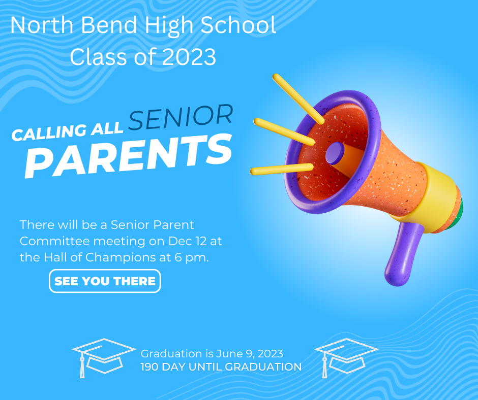 Calling all senior parents flyer for committee meeting