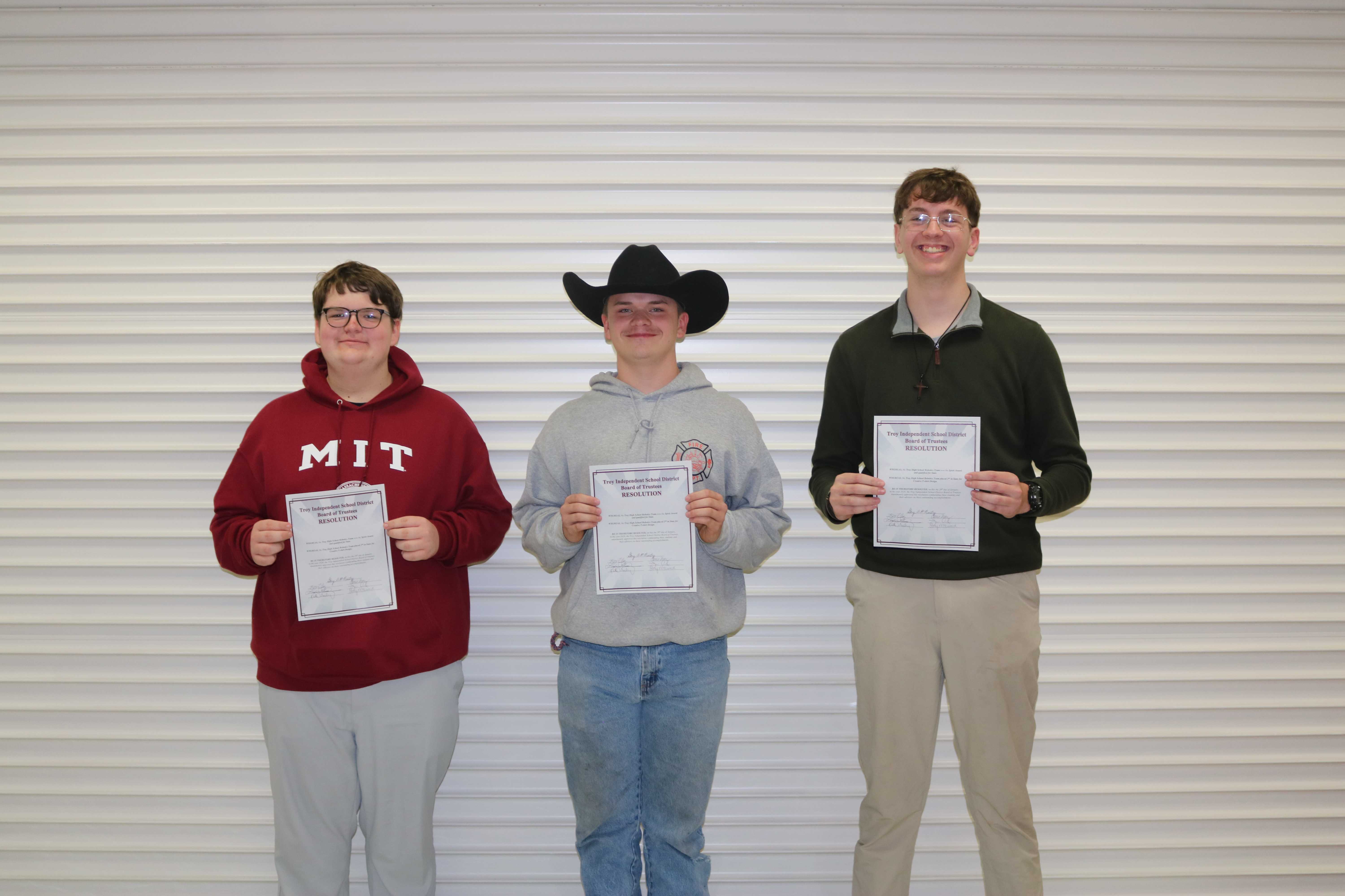 Robotics holding awards