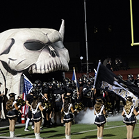 Homecoming 2026 Game Pirates taking the field