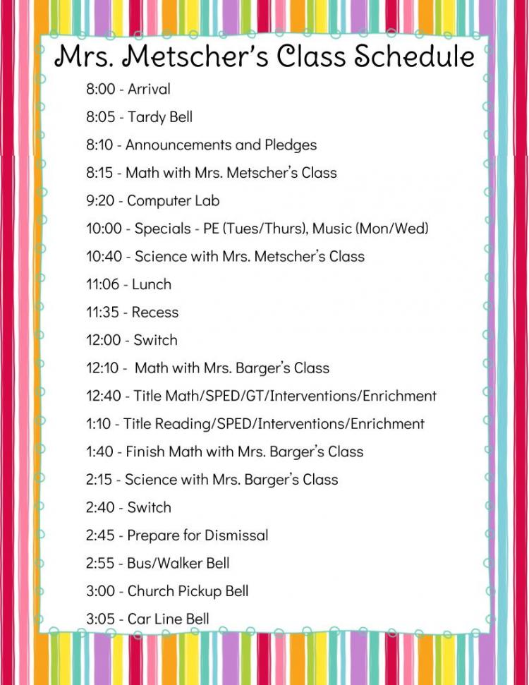 West Elementary School 4th 5th Grade Daily Schedule West elementary school 4th 5th grade daily schedule