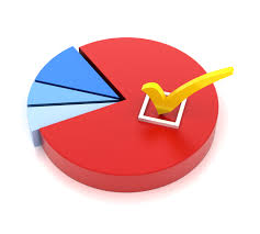 Circle graph with a checkmark in it