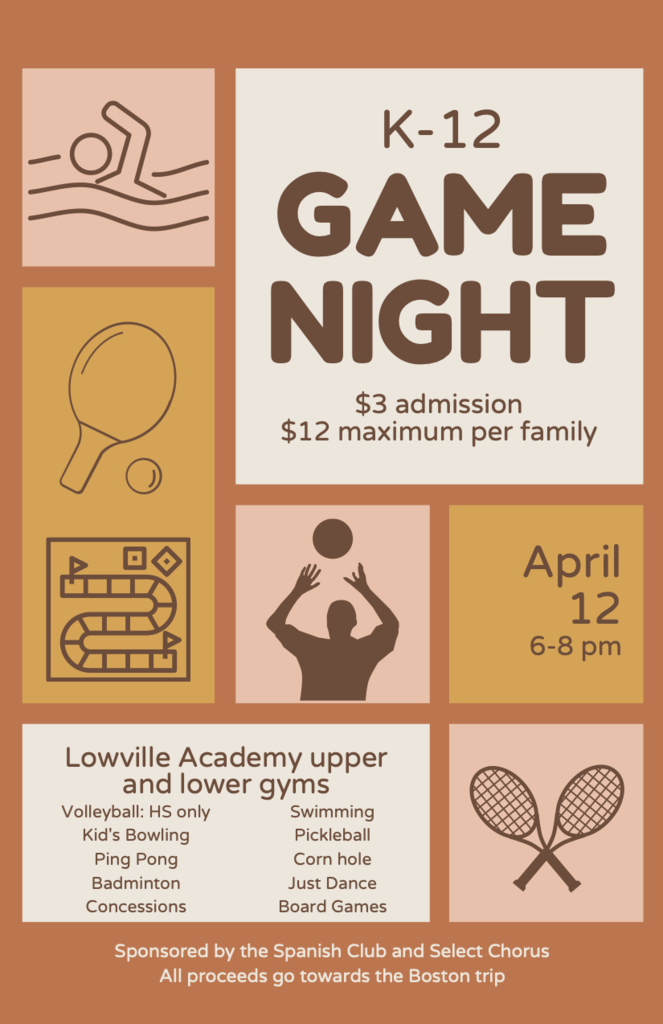 K-12 Game Night Poster
