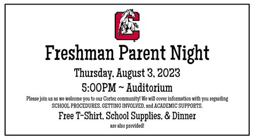 Freshman Parent Night 