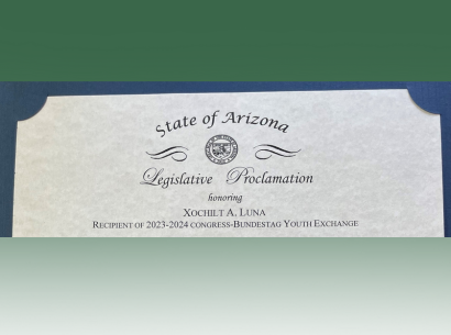 Xochilt A Luna Congress Bundestag Youth Exchange