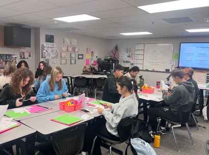 Title One Coordinator Nikki Calandra welcomed more than a dozen peer tutors on the first day of the semester.    Peer tutors will work in classrooms with teachers to meet the needs and challenges of our student body. They can assist teachers in teaching lessons, or handle small groups or one-on-one tutoring sessions.    The program debuts this week with highly motivated juniors and seniors filling these spots.