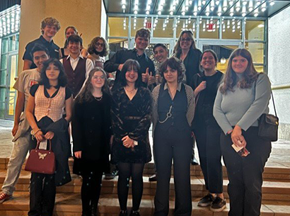 Sunnyslope German students attended a German opera that was made specially available for students by the Arizona Opera Company on November 30.  Teachers Mary Walther, Skylar Beisler and Alex Hamill joined the German Students.  Students dressed up in the best, and headed to The Herberger Theatre downtown.