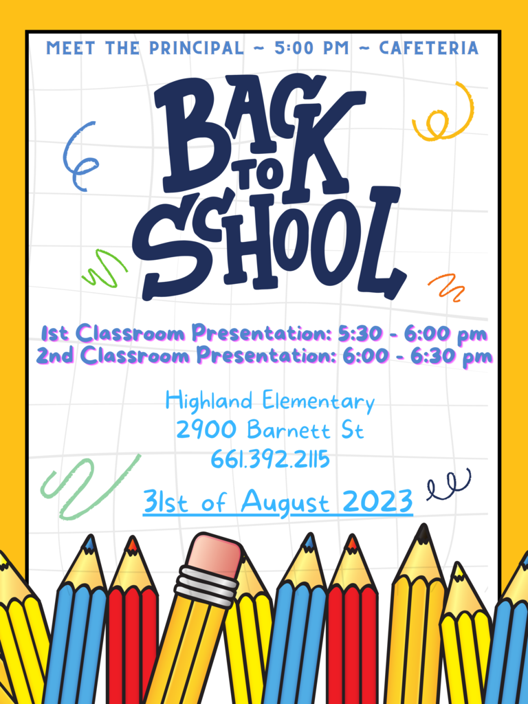 Back to school flyer