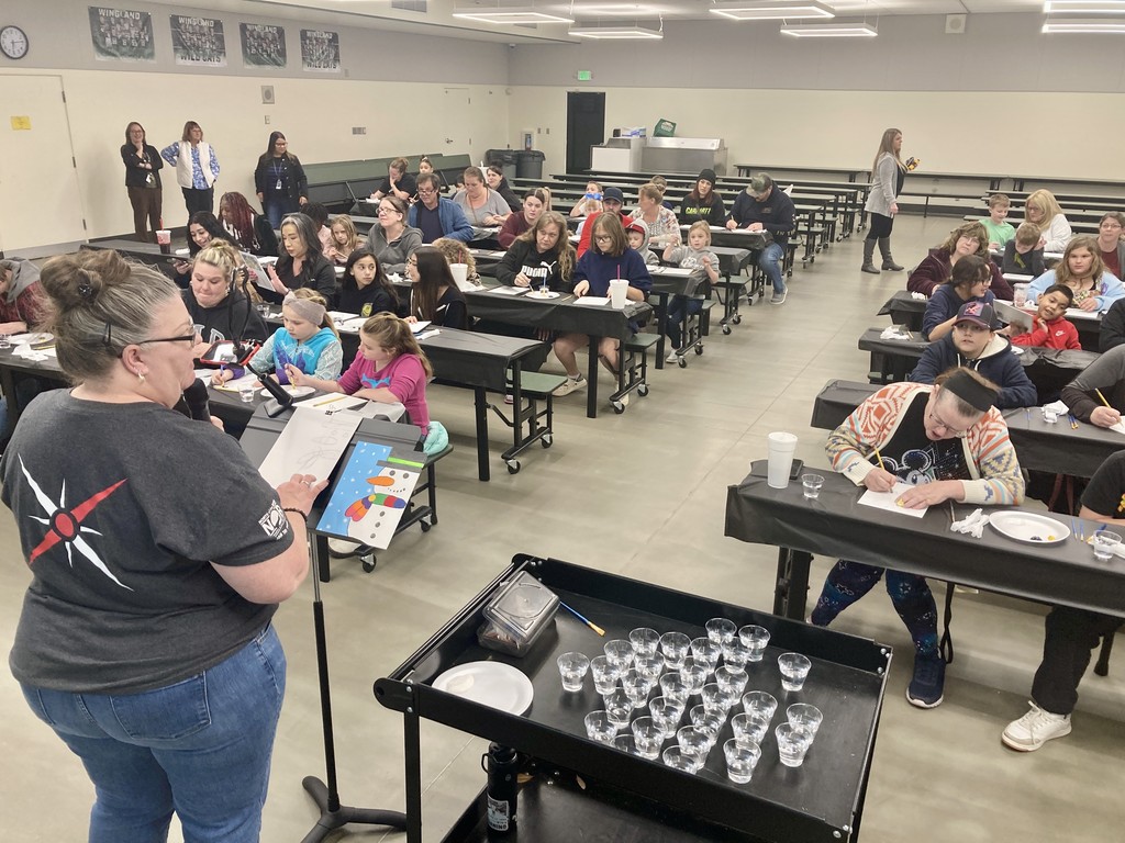 wonderful family paint night where we made art on canvas