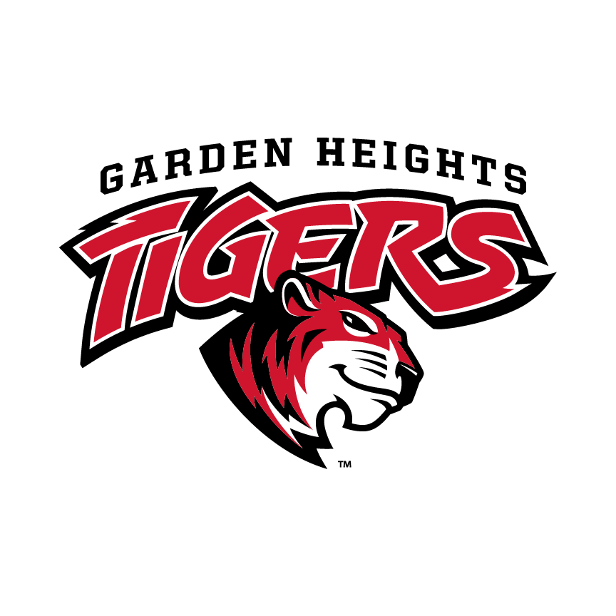 The Garden Heights Tigers logo features a tiger head and the team name.