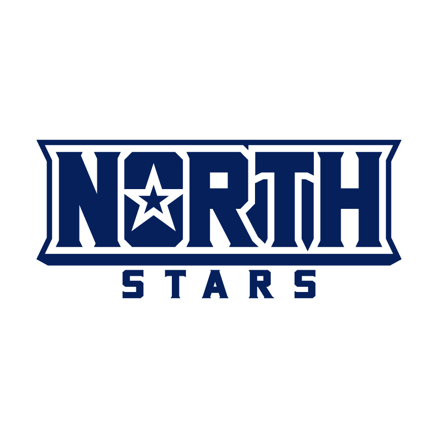 The North Stars logo features a star within the word 'NORTH'.