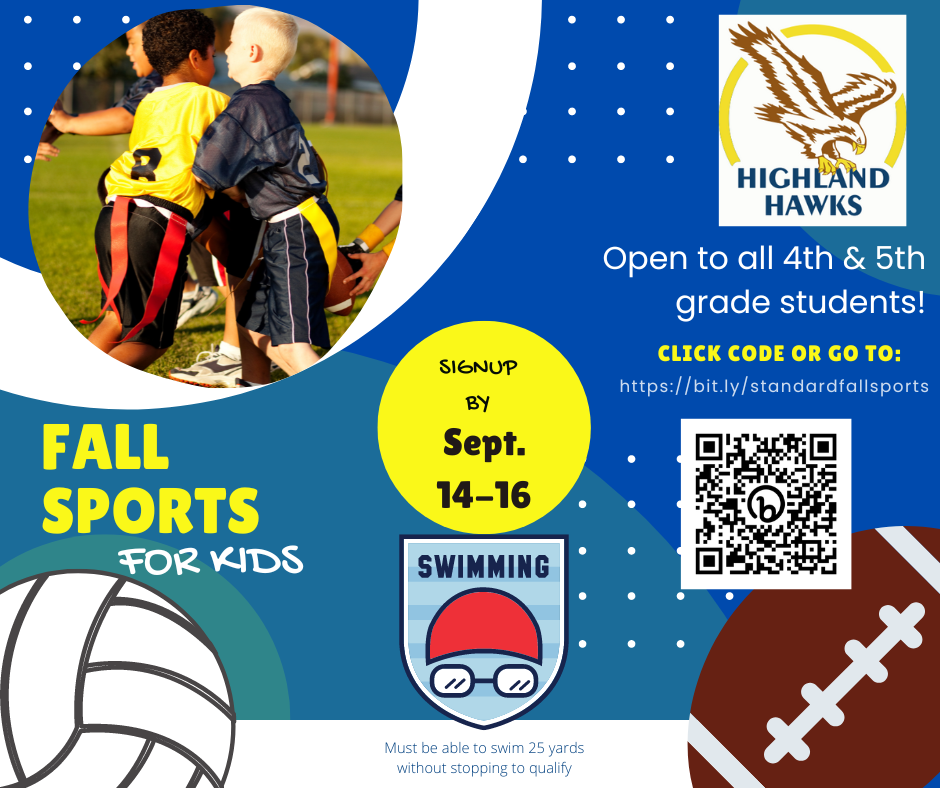 highland hawks - fall sports for kids
