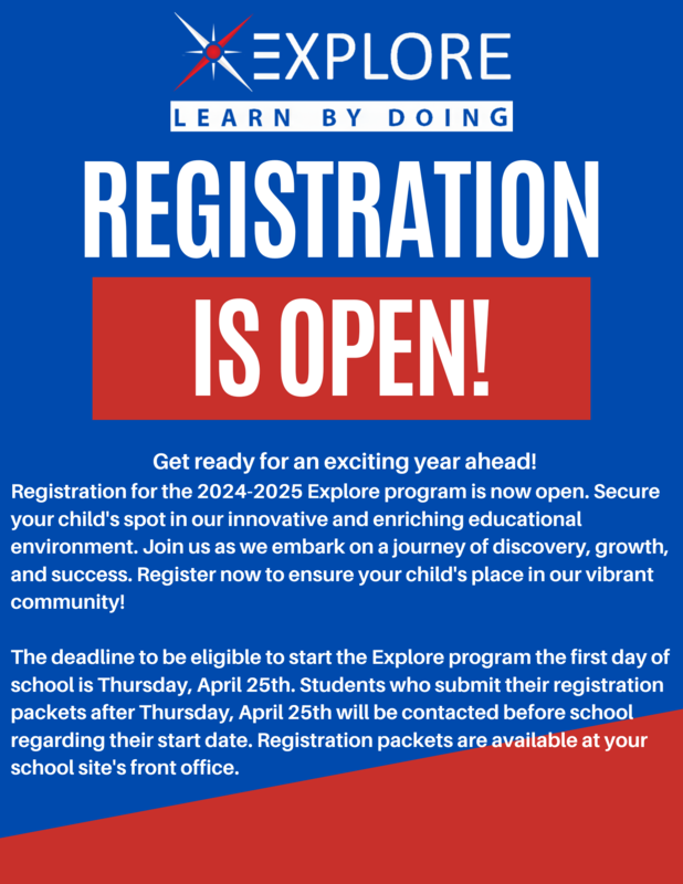 Explore Registration is OPEN!