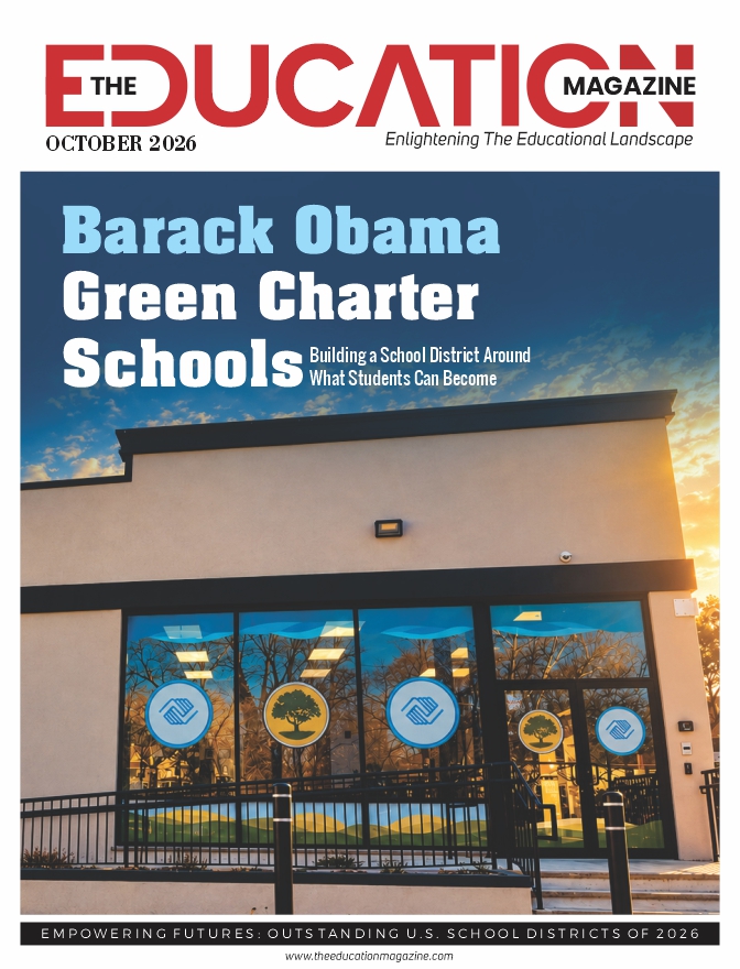 The Education Magazine 2026 cover featuring Barack Obama Green Charter Schools