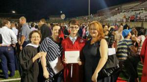 Family at graduation
