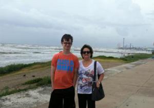Storm coming- Galveston seawall