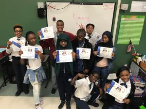 2018 Reading Olympics Squad Posing with their Awards