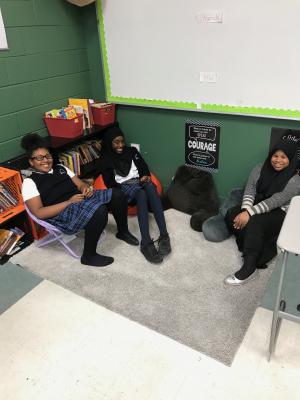 The Reading Nook in Mrs. Stewart's Classroom