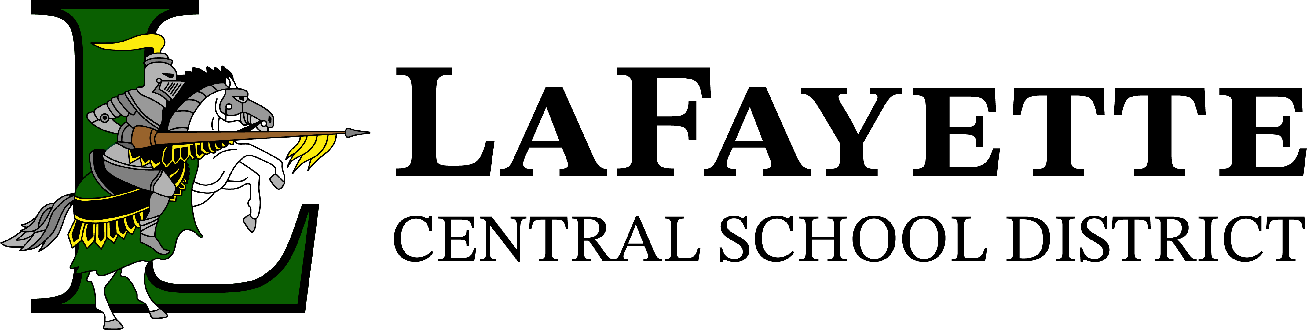 LaFayette Central School District Lancer Lockup Logo