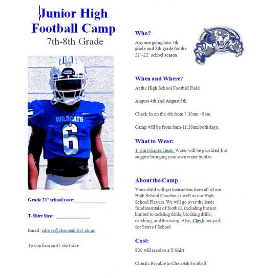 Checotah Public Schools Football