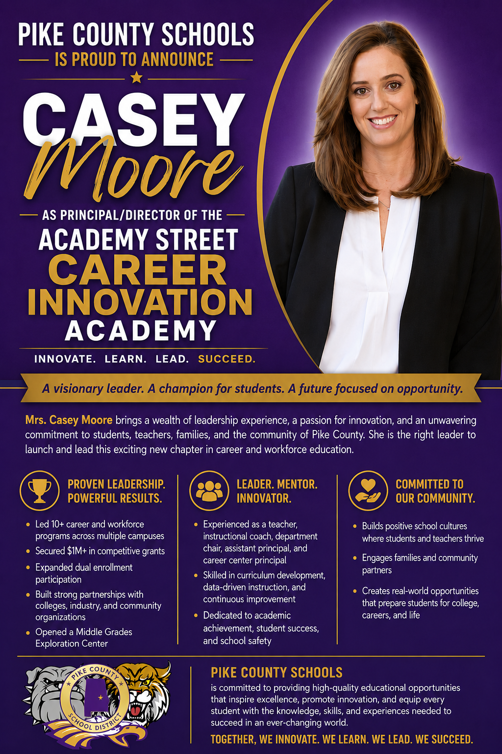 Casey Moore New Principal for Academy