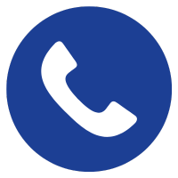 phone message icon in blue circle