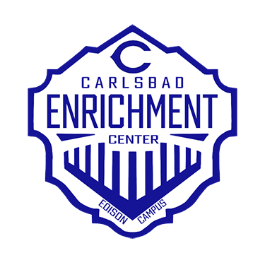 The Carlsbad Enrichment Center logo features a blue and white design.