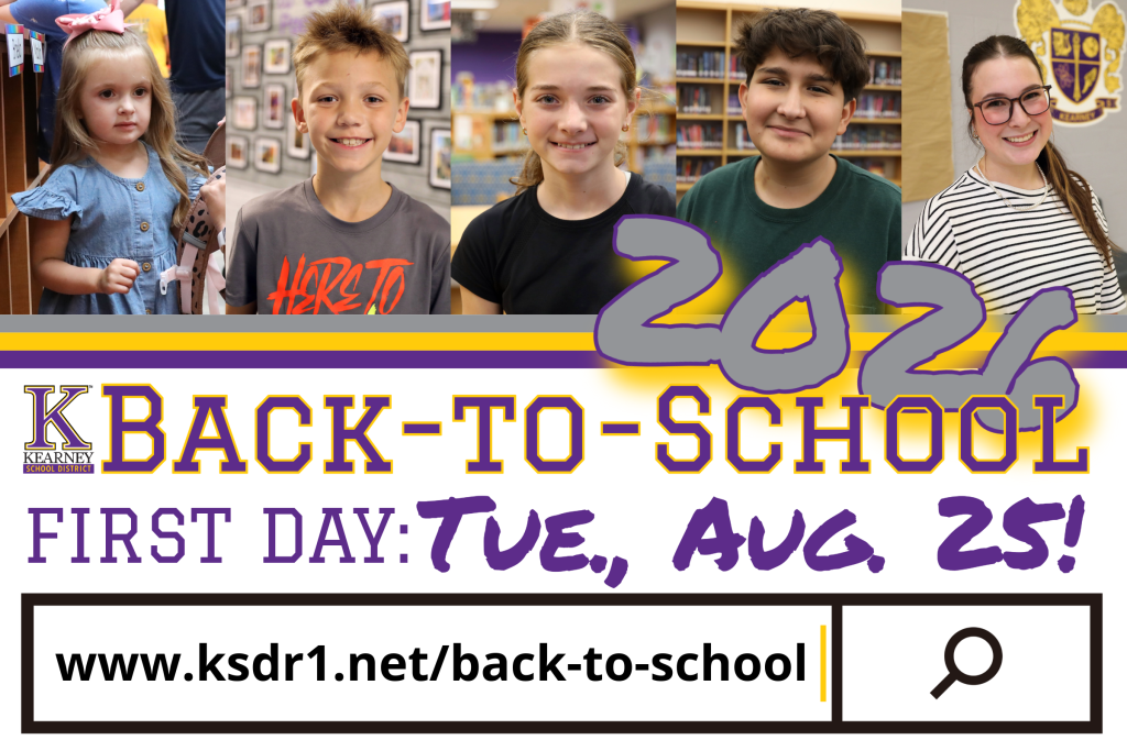 A back-to-school advertisement features smiling students and the text 'KBACK-TO-SCHOOL'.
