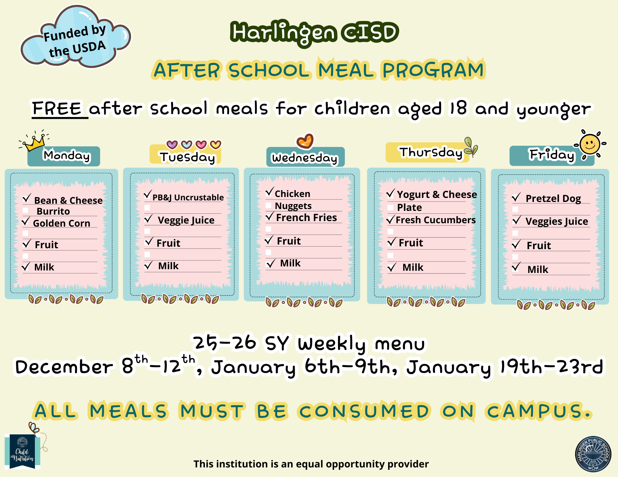 Supper Menus/CACFP Wk2