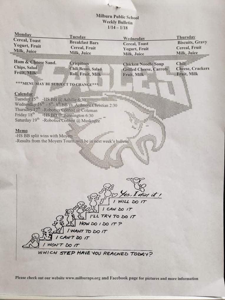 Milburn Public Schools Home