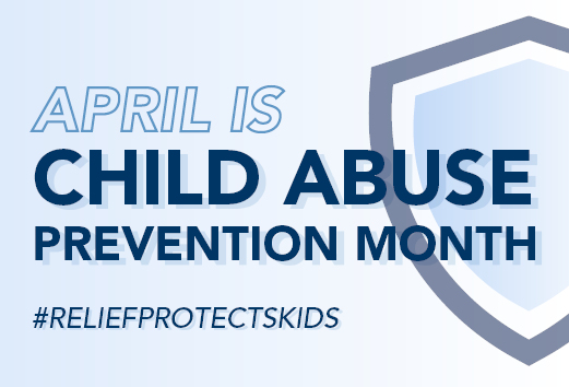 Image promoting Child Abuse Prevention Month in April.