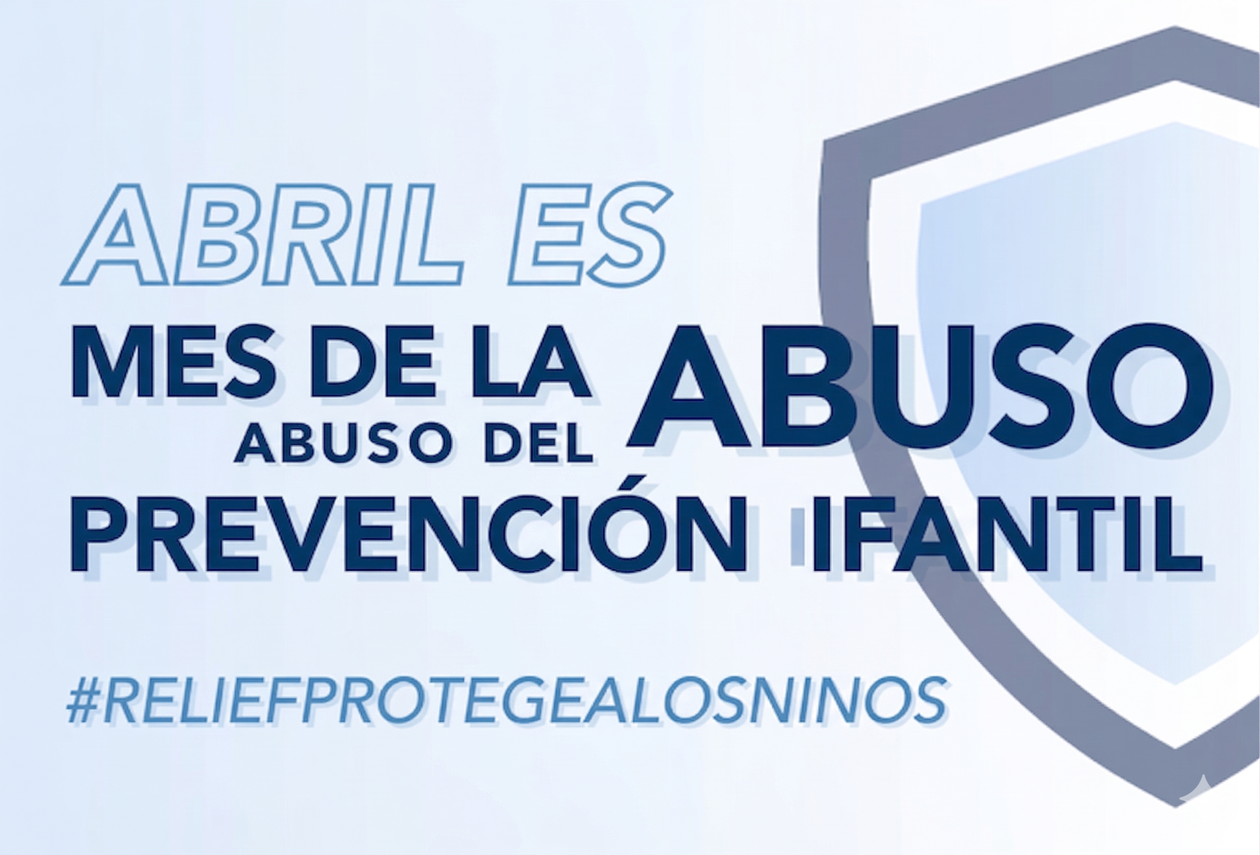 Image promoting child abuse prevention, featuring text in Spanish.