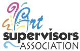 The Art Supervisors Association logo features colorful swirls and text.