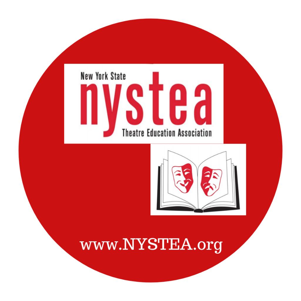 The NYSTEA logo features a red circle with text and an open book.