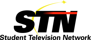 The Student Television Network logo features bold black letters with a red accent.