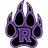 A purple and black paw print logo with the letter 'R' inside.