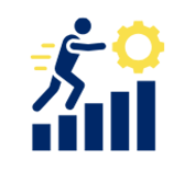 Icon demonstrating challenges are part of learning