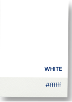 Accent 'WHITE' and hex code #ffffff'