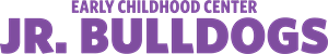 The words 'Early Childhood Center' and 'Jr. Bulldogs' are displayed in purple.