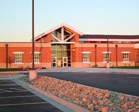 Front entrance area for Freedom Elementary School